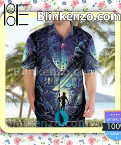 Gorgeous Jason Voorhees Mtg Basic Land Horror Island Men Summer Shirt