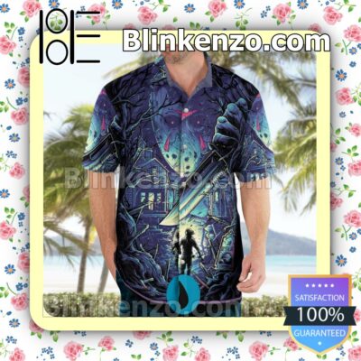 Gorgeous Jason Voorhees Mtg Basic Land Horror Island Men Summer Shirt