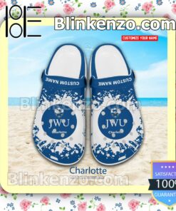 Johnson & Wales University-Charlotte Personalized Crocs Sandals a