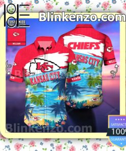 Kansas City Chiefs The Beach Personalized Men Summer Shirt