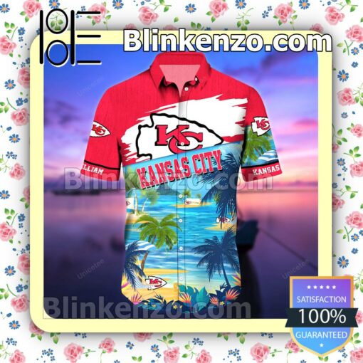 Kansas City Chiefs The Beach Personalized Men Summer Shirt a