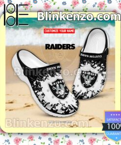 Las Vegas Raiders Logo Crocs Sandals
