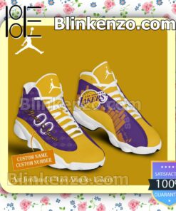 Los Angeles Lakers Nike Jordan Running Sneakers