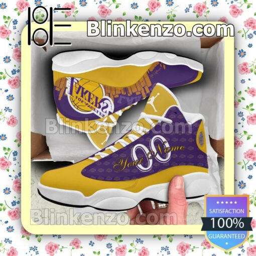 Fantastic Los Angeles Lakers Nike Jordan Running Sneakers