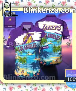 Los Angeles Lakers The Beach Personalized Men Summer Shirt