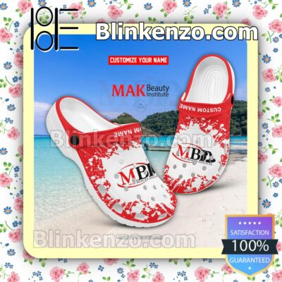 MAK Beauty Institute Logo Crocs Sandals