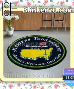 Masters Augusta National Golf Club With Bridgestone Golf Fan Round Carpet