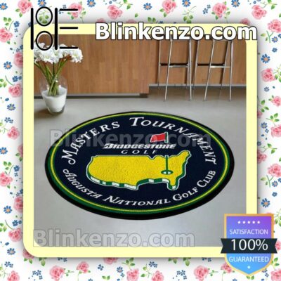 Masters Augusta National Golf Club With Bridgestone Golf Fan Round Carpet