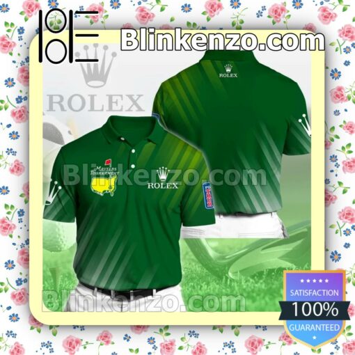 Masters Tournament With Rolex Brand Golf Polo Shirt