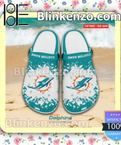 Miami Dolphins Logo Crocs Sandals a