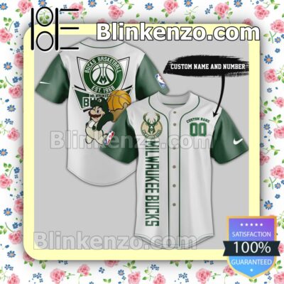 Milwaukee Bucks Basketball Nba Mario Hip Hop Jerseys a