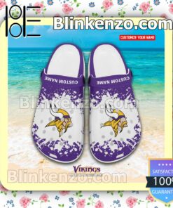 Minnesota Vikings Logo Crocs Sandals a
