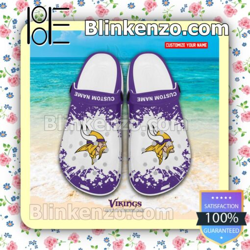 Minnesota Vikings Logo Crocs Sandals a