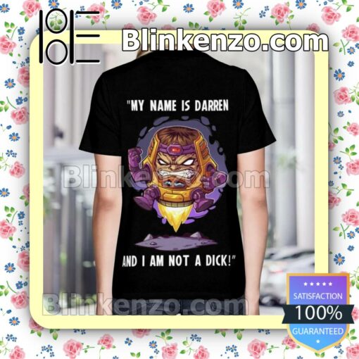 Clothing Modok Ant-man My Name Is Darren And I Am Not A Dick Short Sleeve Shirt