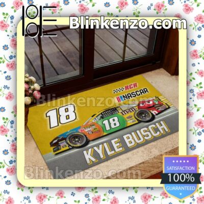 Nascar Kyle Busch 18 Fan Welcom Mats