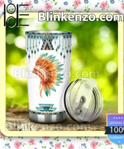 Discount Native American Pattern Indian Headdress Feather Hat Gift Mug Cup