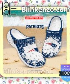 New England Patriots Logo Crocs Sandals