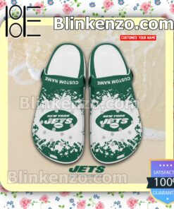 New York Jets Logo Crocs Sandals a