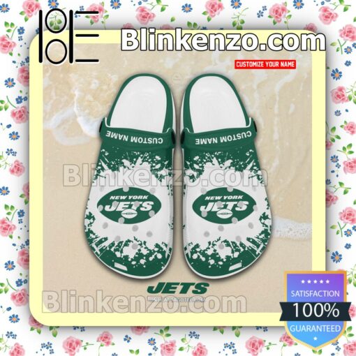 New York Jets Logo Crocs Sandals a