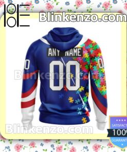 Adorable New York Rangers Autism Awareness NHL Pullover Jacket