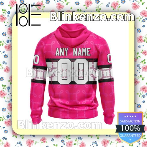 Print On Demand New York Rangers Breast Cancer Awareness NHL Pullover Jacket