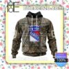 New York Rangers Camo Hunting Costume NHL Pullover Jacket