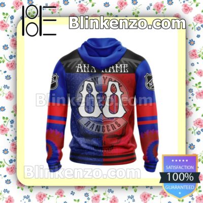 Top Rated New York Rangers Grateful Dead NHL Pullover Jacket