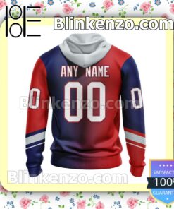 Free New York Rangers Liberty Blue Red Gradient NHL Pullover Jacket