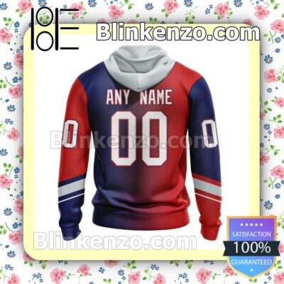 Free New York Rangers Liberty Blue Red Gradient NHL Pullover Jacket