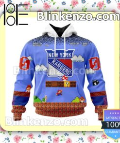 New York Rangers Mario NHL Pullover Jacket