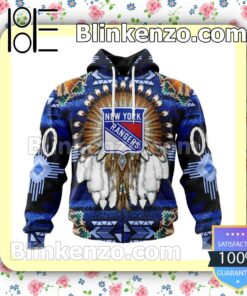 New York Rangers Native American NHL Pullover Jacket