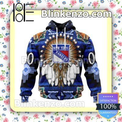 New York Rangers Native American NHL Pullover Jacket