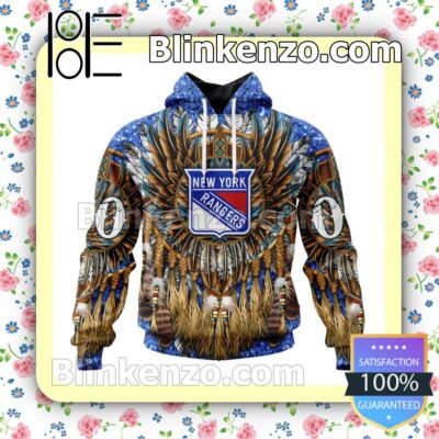 New York Rangers Native Costume NHL Pullover Jacket