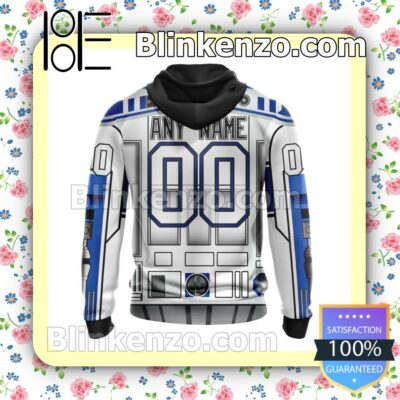 Fast Shipping New York Rangers Star Wars R2-d2 NHL Pullover Jacket