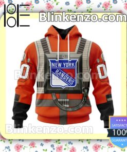 New York Rangers Star Wars Rebel Pilot NHL Pullover Jacket
