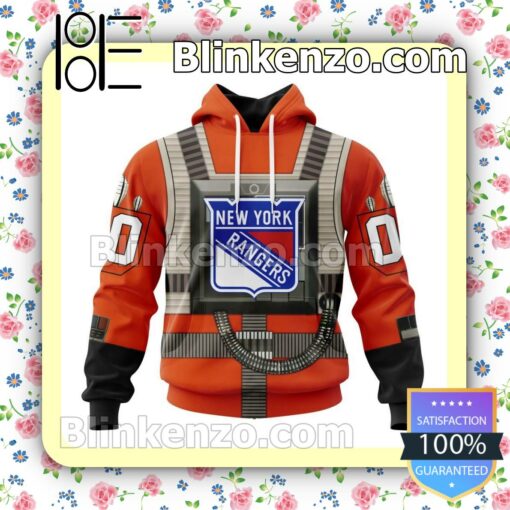 New York Rangers Star Wars Rebel Pilot NHL Pullover Jacket