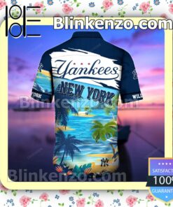 New York Yankee The Beach Personalized Men Summer Shirt b