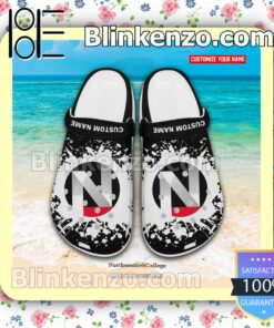 Northwestern College Chicago Personalized Crocs Sandals a