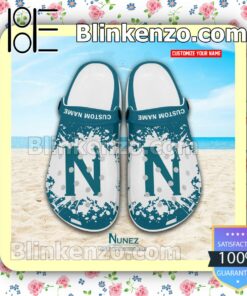 Nunez Community College Personalized Crocs Sandals a