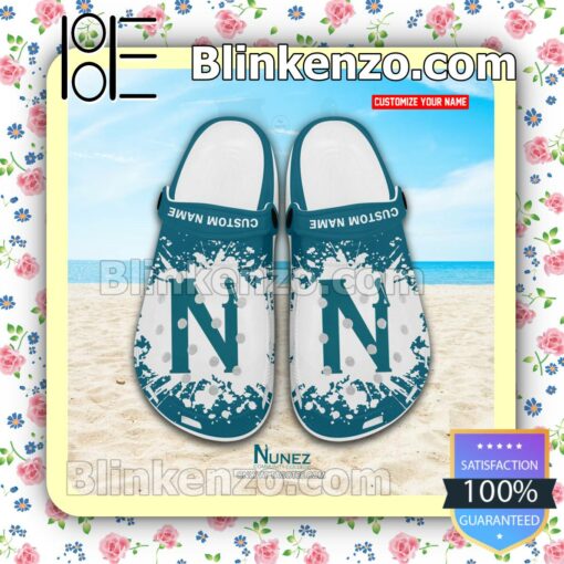 Nunez Community College Personalized Crocs Sandals a