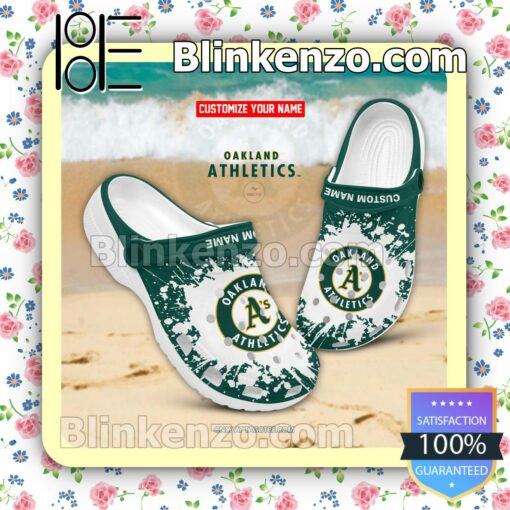 Oakland Athletics Logo Crocs Sandals