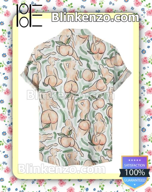 Best Gift Peach Butt Men Summer Shirt