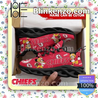 Adorable Personalized Mickey Mouse Kansas City Vs San Francisco 49er Sports Shoes