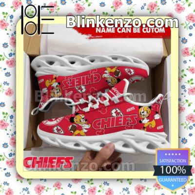 Luxury Personalized Mickey Mouse Kansas City Vs San Francisco 49er Sports Shoes