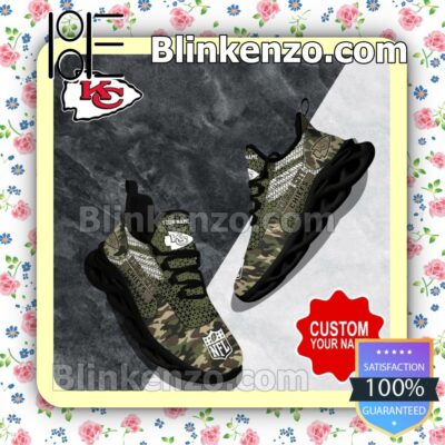 Personalized Nfl Kansas City Camouflage Sports Shoes