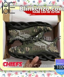 Unisex Personalized Nfl Kansas City Camouflage Sports Shoes