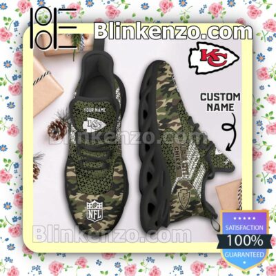 Real Personalized Nfl Kansas City Camouflage Sports Shoes