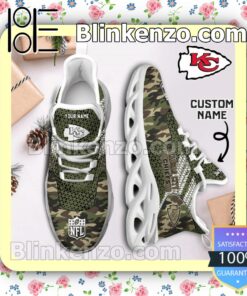 Vibrant Personalized Nfl Kansas City Camouflage Sports Shoes