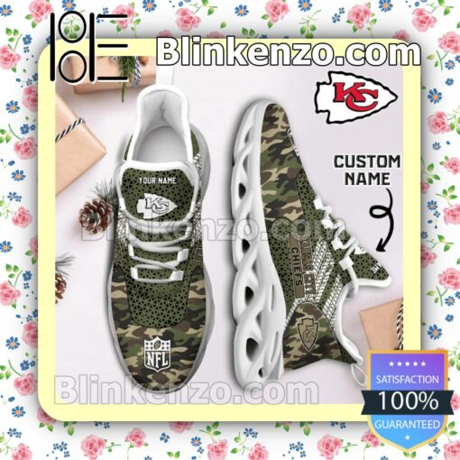 Vibrant Personalized Nfl Kansas City Camouflage Sports Shoes