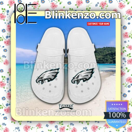 Philadelphia Eagles Logo Crocs Sandals a